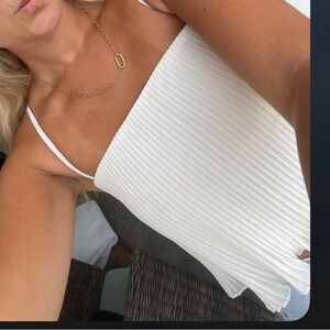 White princess Polly crop top